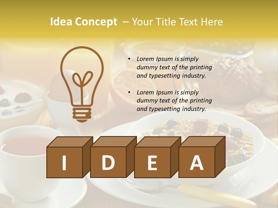 Strawberry Tasty Meal PowerPoint Template