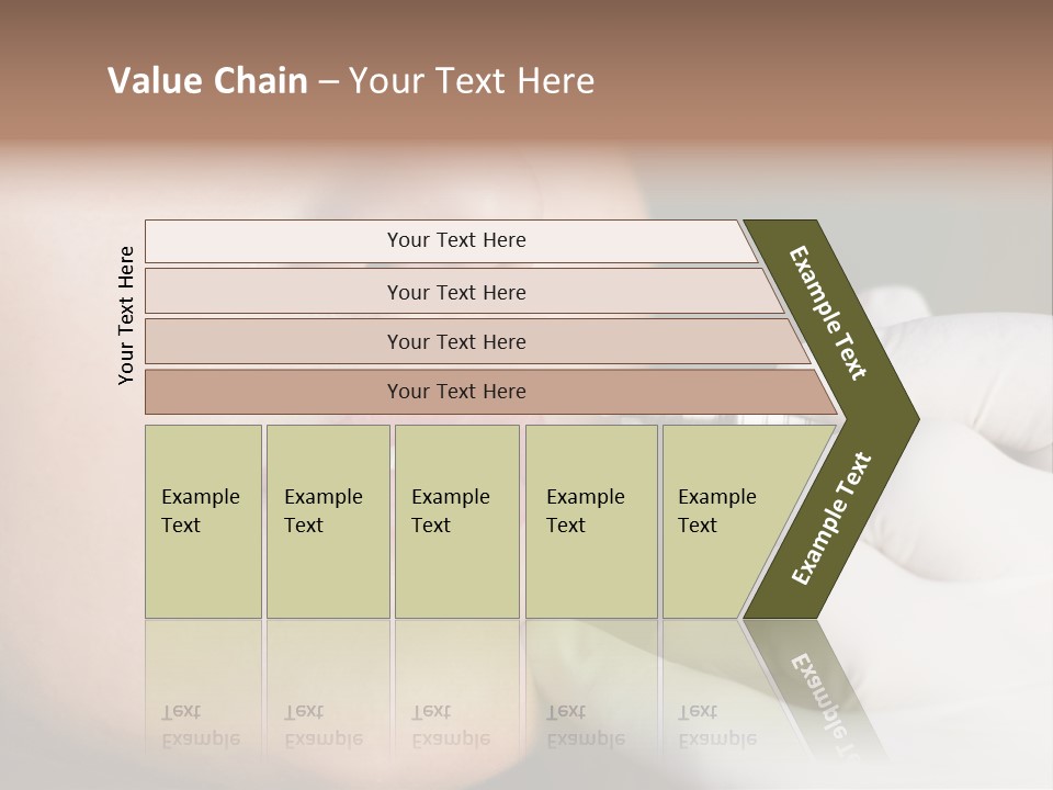 White Female Portrait PowerPoint Template