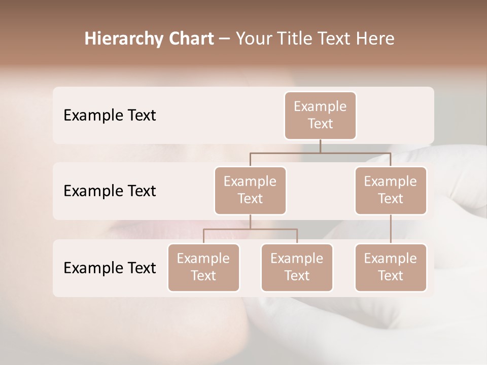 White Female Portrait PowerPoint Template