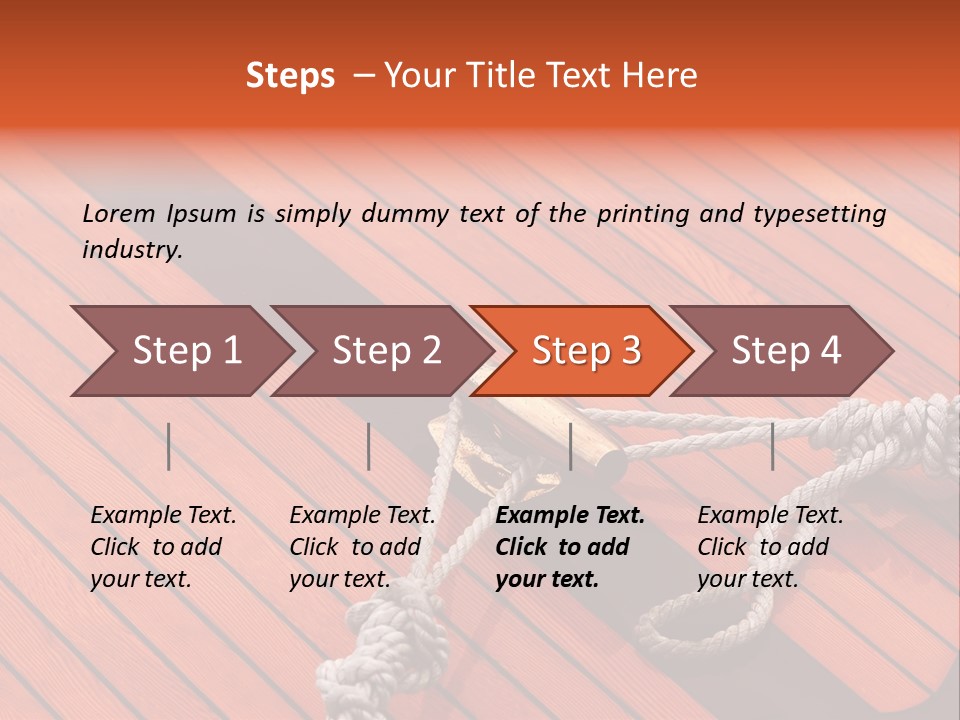 Boat Metal Mahogany PowerPoint Template