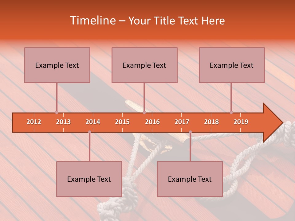 Boat Metal Mahogany PowerPoint Template