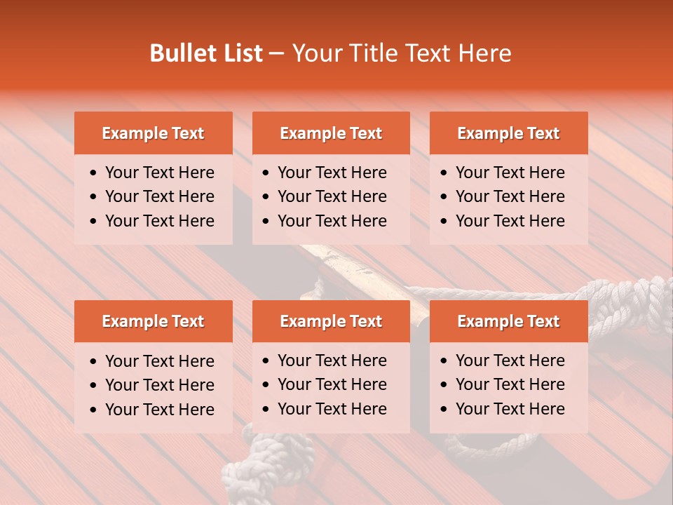 Boat Metal Mahogany PowerPoint Template