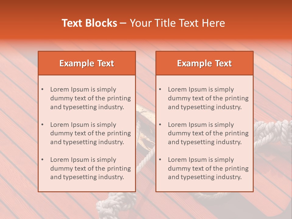Boat Metal Mahogany PowerPoint Template
