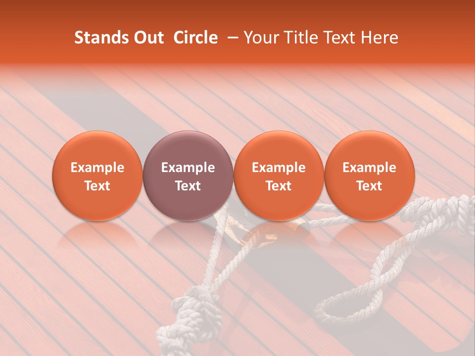 Boat Metal Mahogany PowerPoint Template