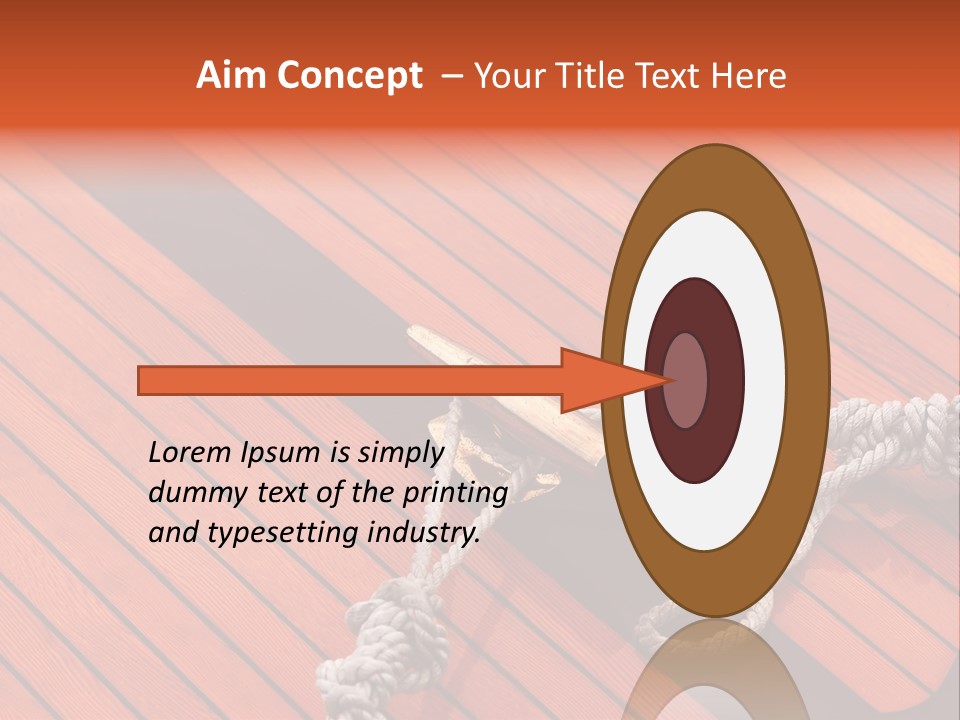 Boat Metal Mahogany PowerPoint Template