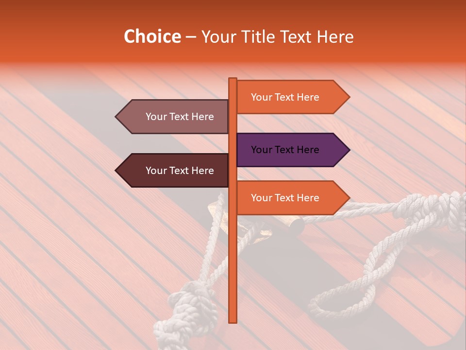 Boat Metal Mahogany PowerPoint Template