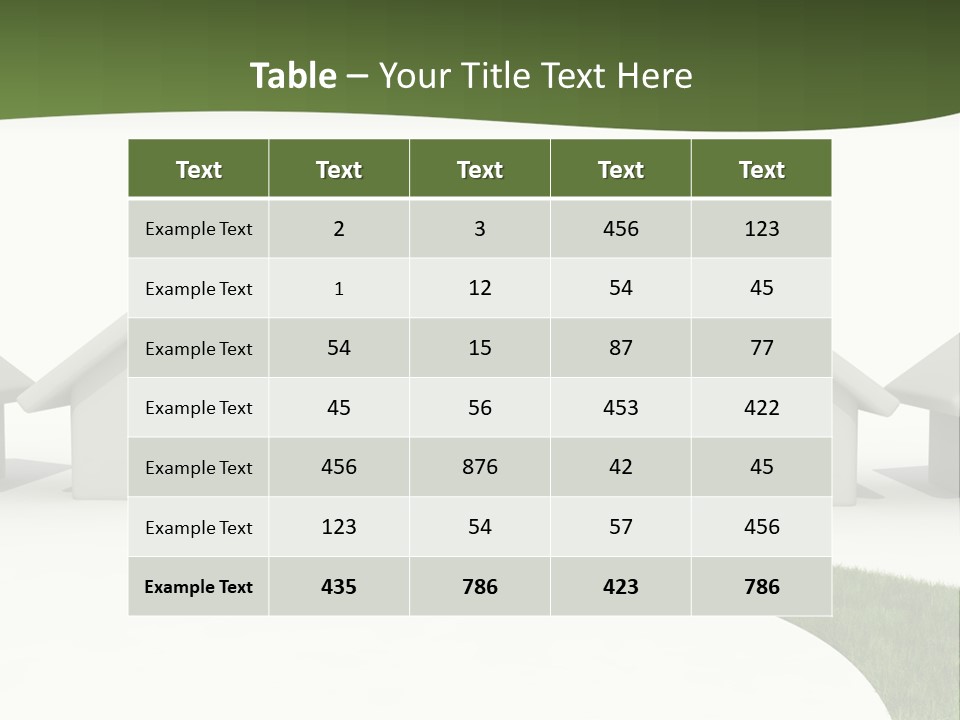 Clean House Ecosystem PowerPoint Template
