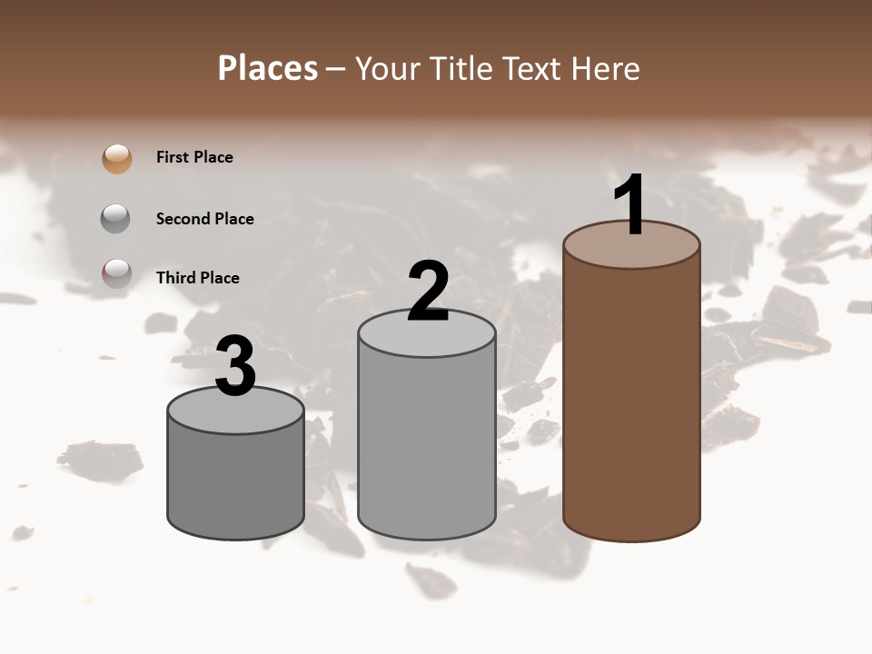 Broken Chocolate Gourmet PowerPoint Template