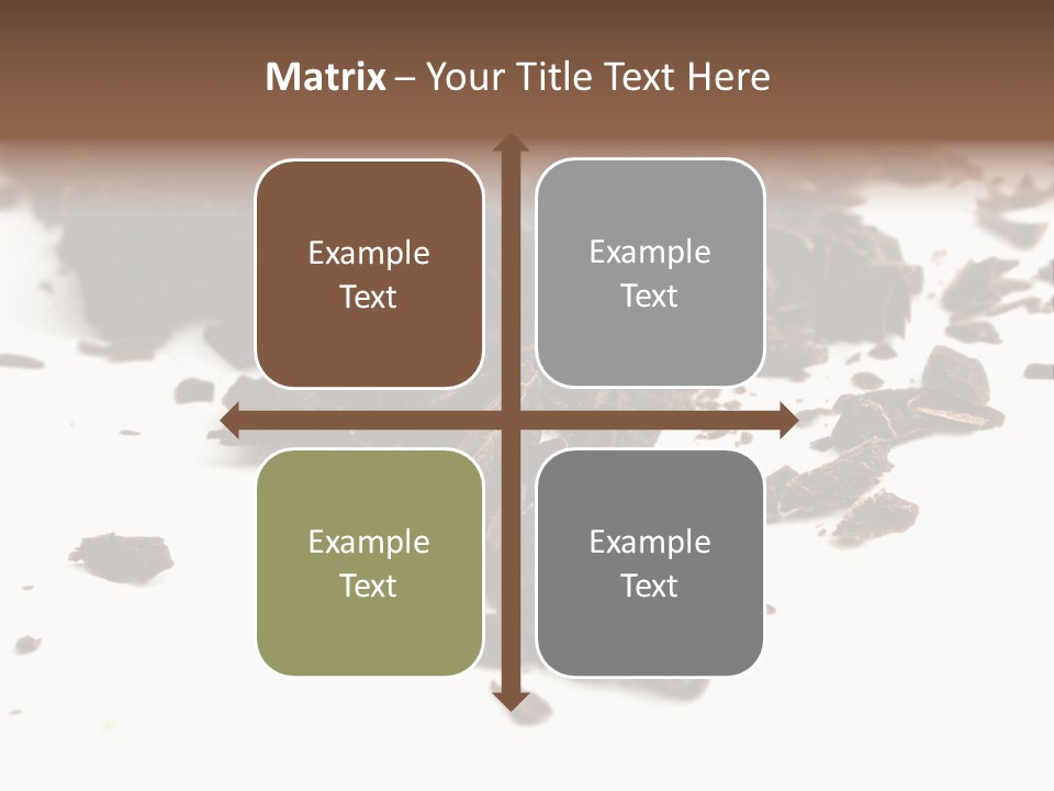 Broken Chocolate Gourmet PowerPoint Template