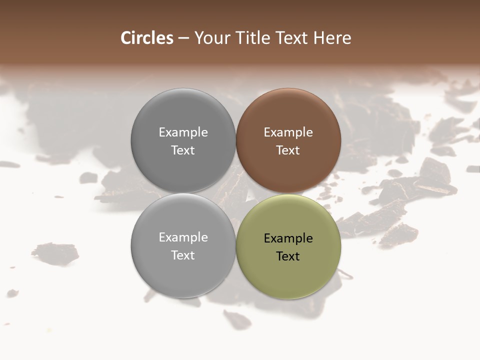 Broken Chocolate Gourmet PowerPoint Template