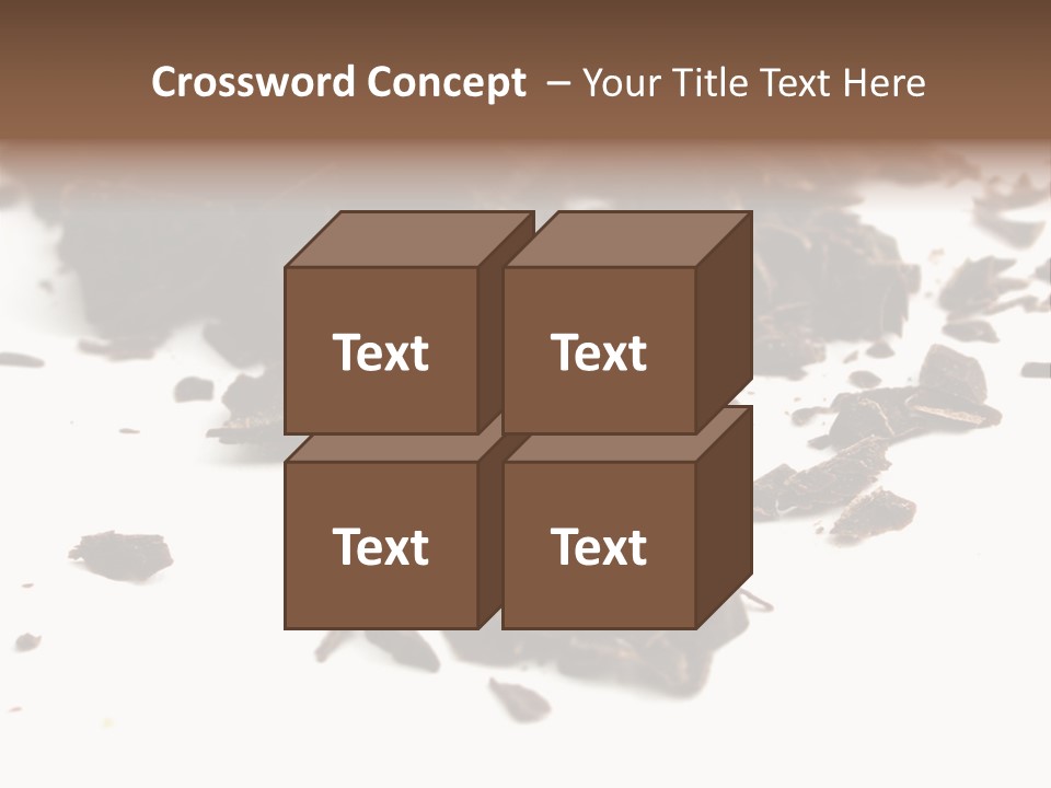 Broken Chocolate Gourmet PowerPoint Template