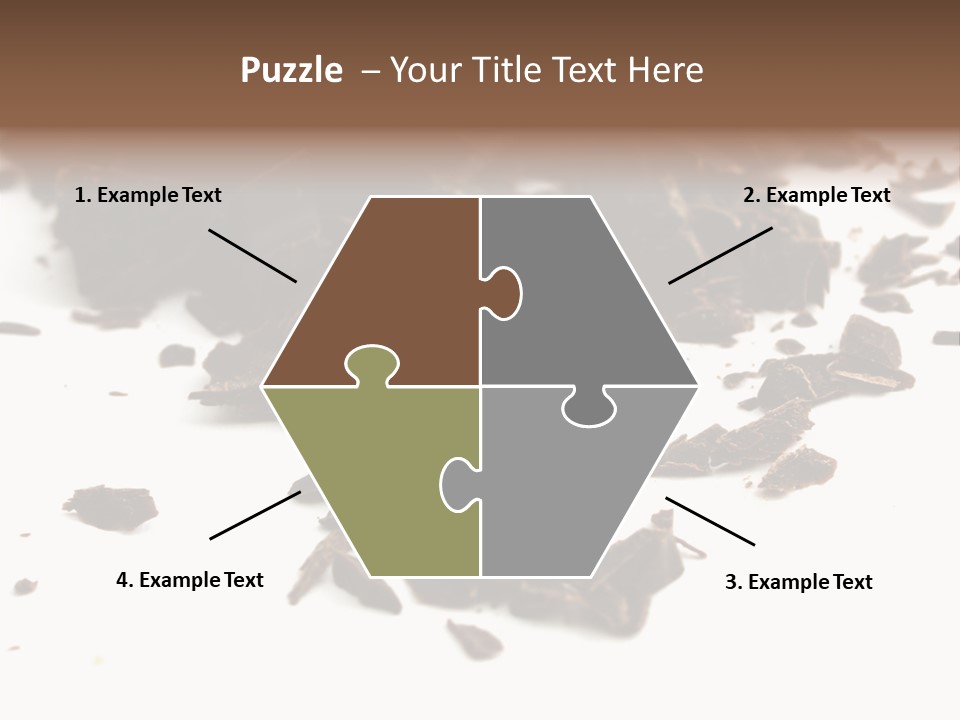 Broken Chocolate Gourmet PowerPoint Template