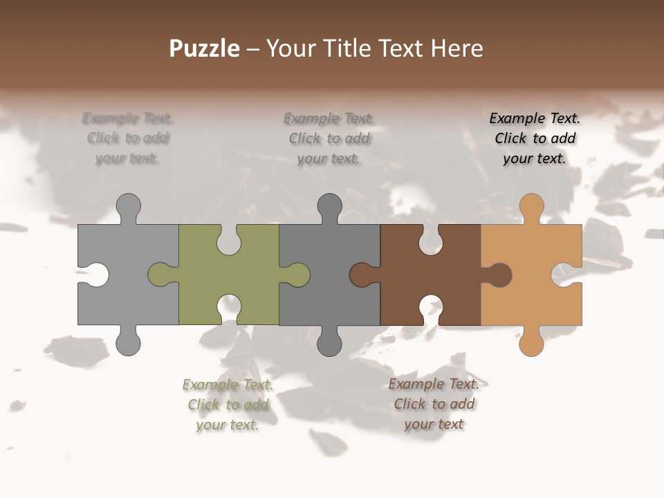 Broken Chocolate Gourmet PowerPoint Template