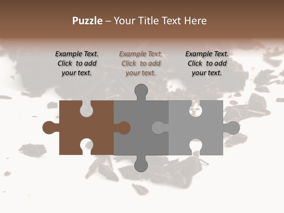 Broken Chocolate Gourmet PowerPoint Template