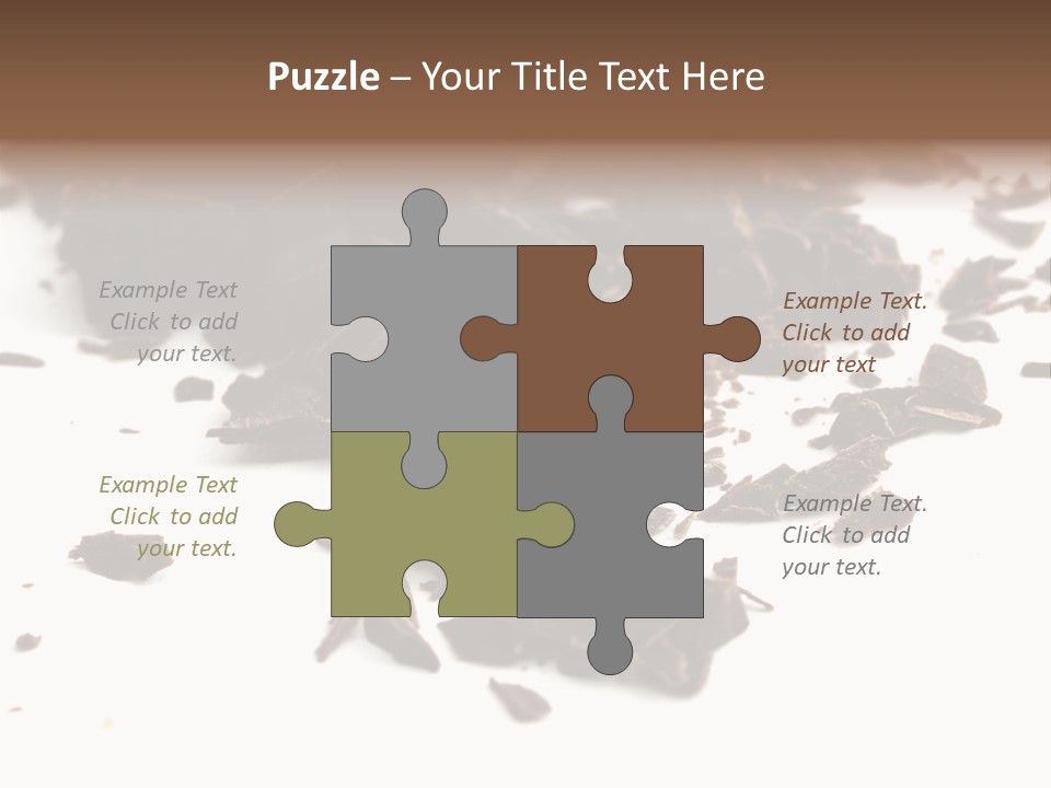 Broken Chocolate Gourmet PowerPoint Template