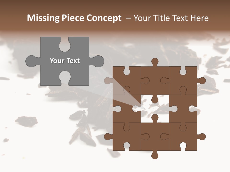 Broken Chocolate Gourmet PowerPoint Template