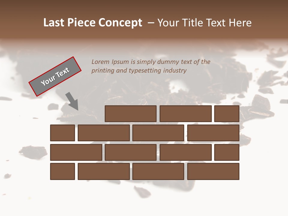 Broken Chocolate Gourmet PowerPoint Template