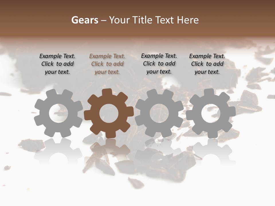 Broken Chocolate Gourmet PowerPoint Template