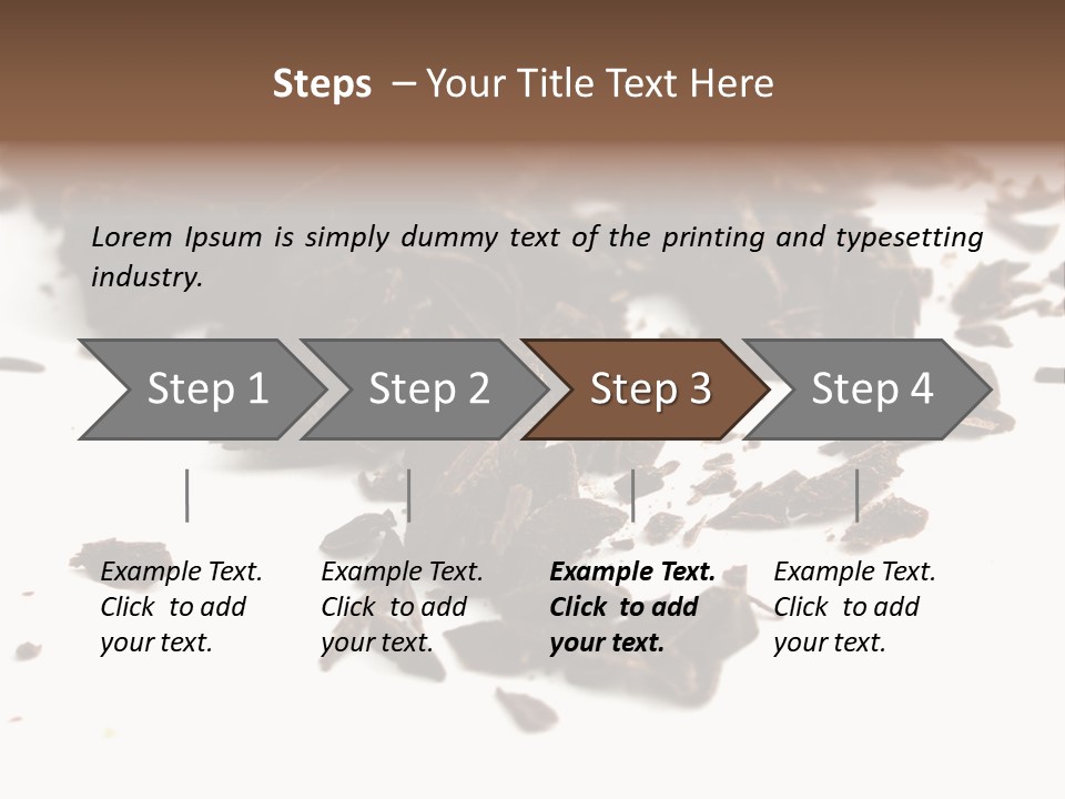 Broken Chocolate Gourmet PowerPoint Template