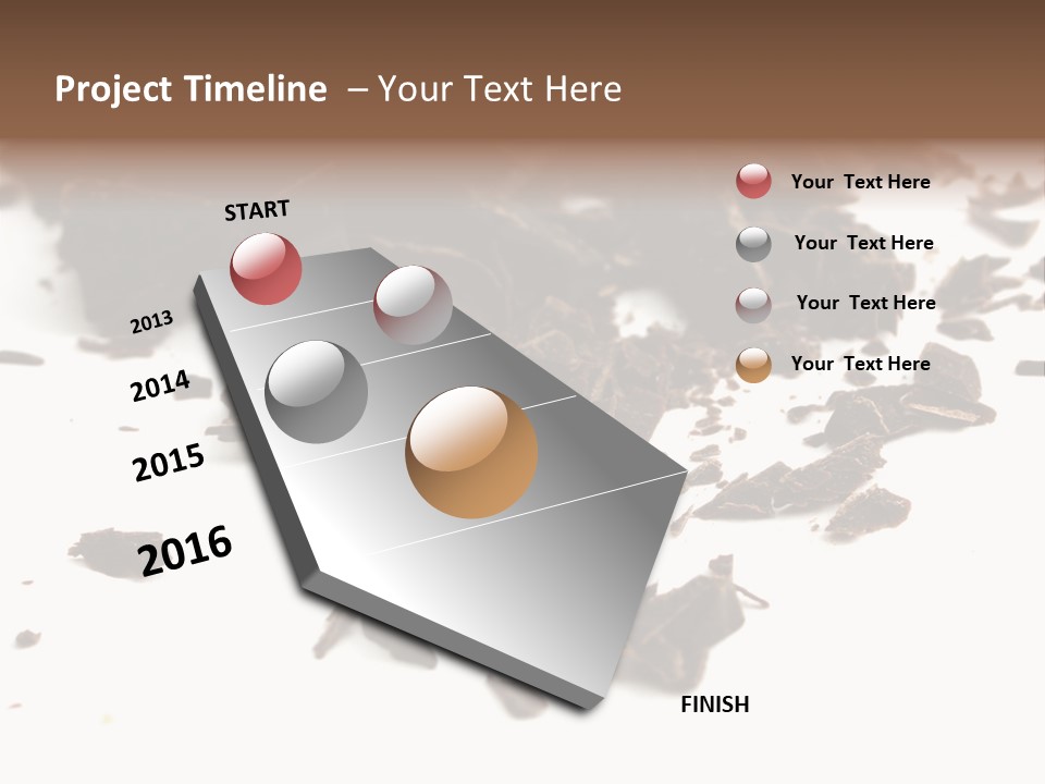 Broken Chocolate Gourmet PowerPoint Template