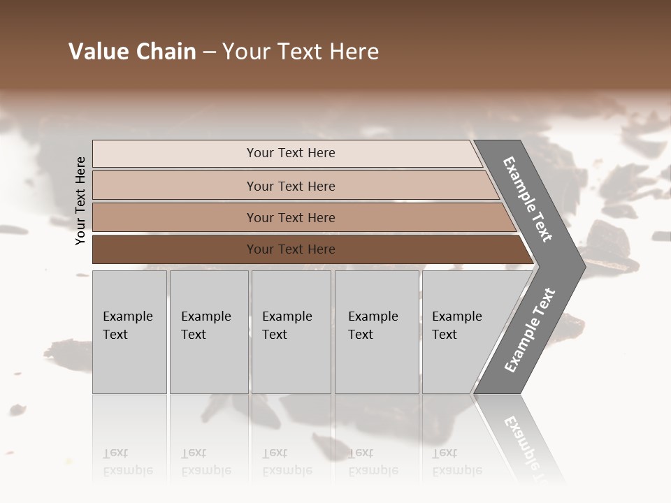 Broken Chocolate Gourmet PowerPoint Template
