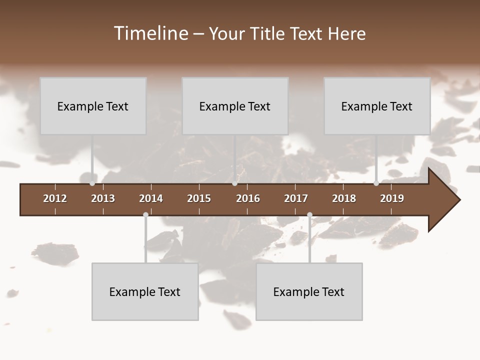 Broken Chocolate Gourmet PowerPoint Template