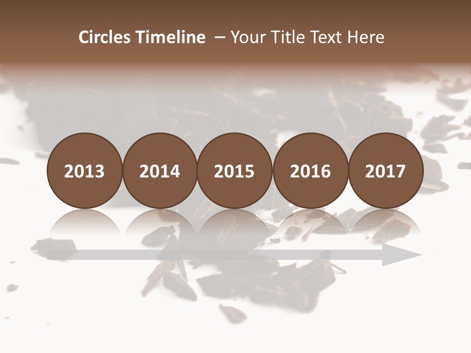 Broken Chocolate Gourmet PowerPoint Template