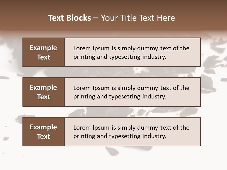 Broken Chocolate Gourmet PowerPoint Template