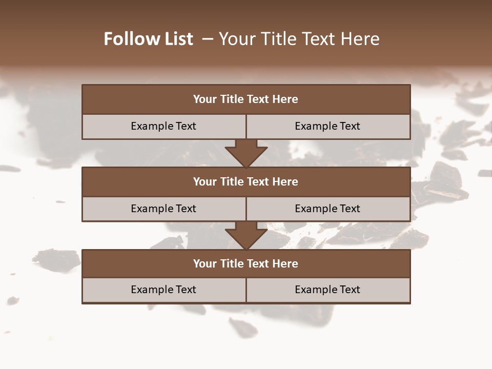 Broken Chocolate Gourmet PowerPoint Template