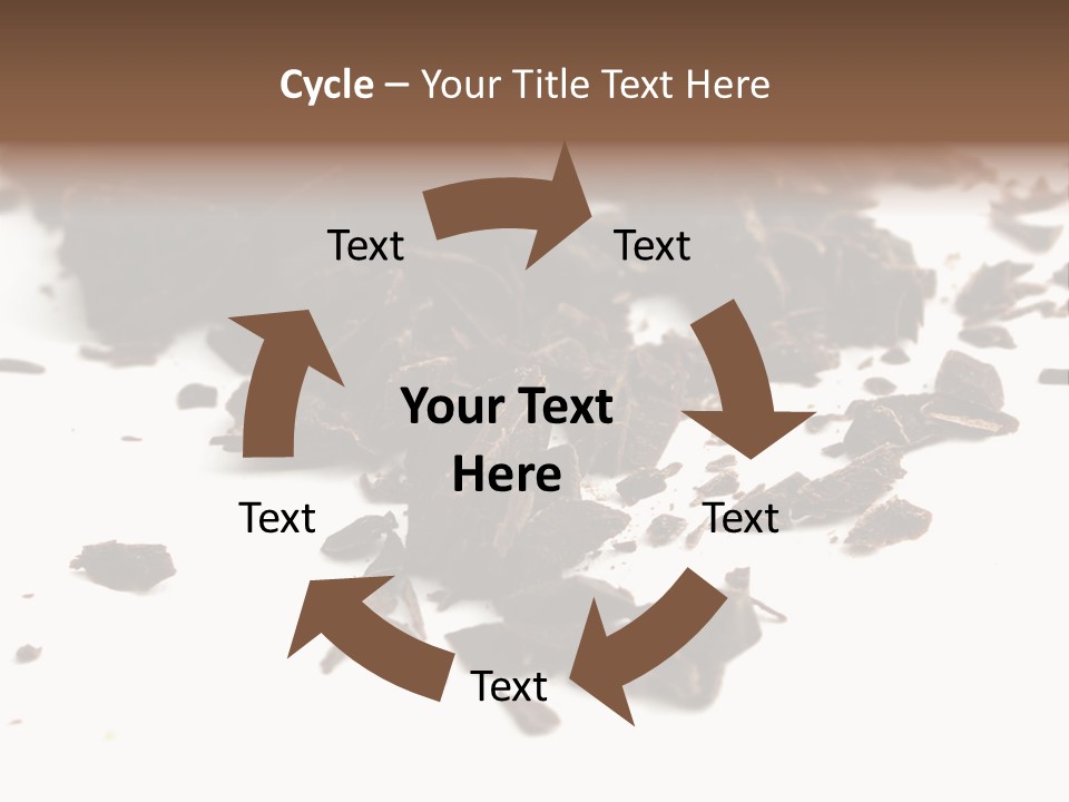 Broken Chocolate Gourmet PowerPoint Template