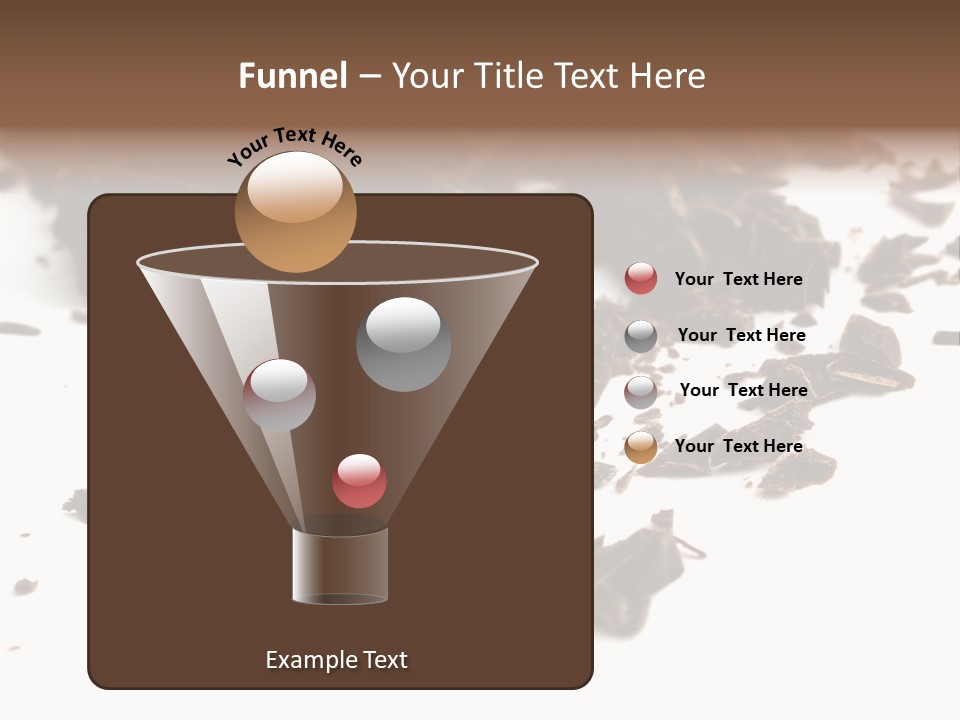 Broken Chocolate Gourmet PowerPoint Template