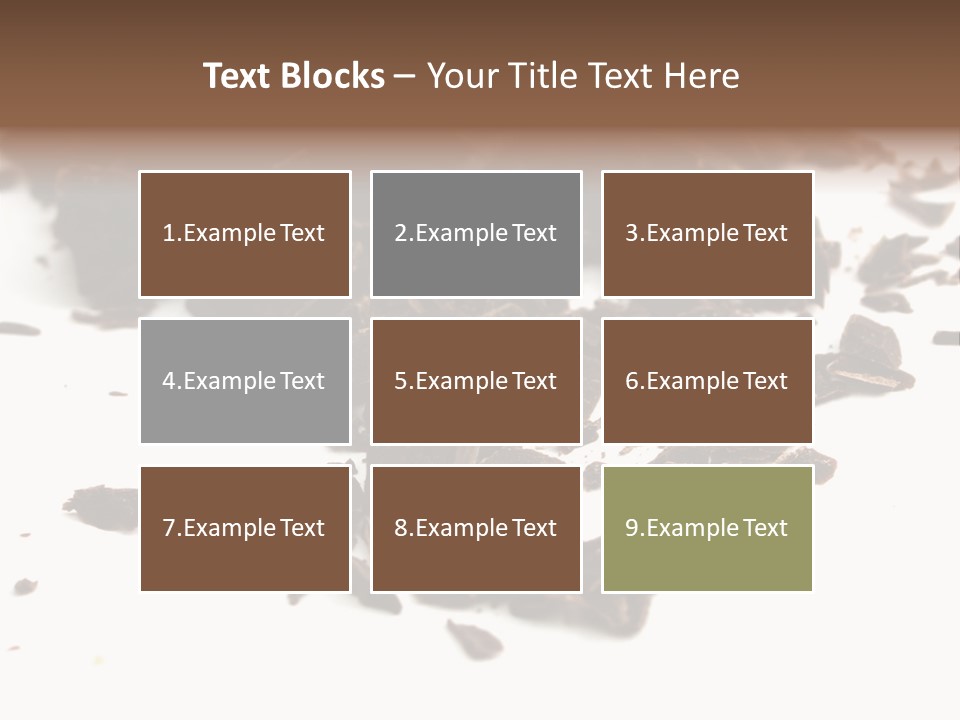 Broken Chocolate Gourmet PowerPoint Template