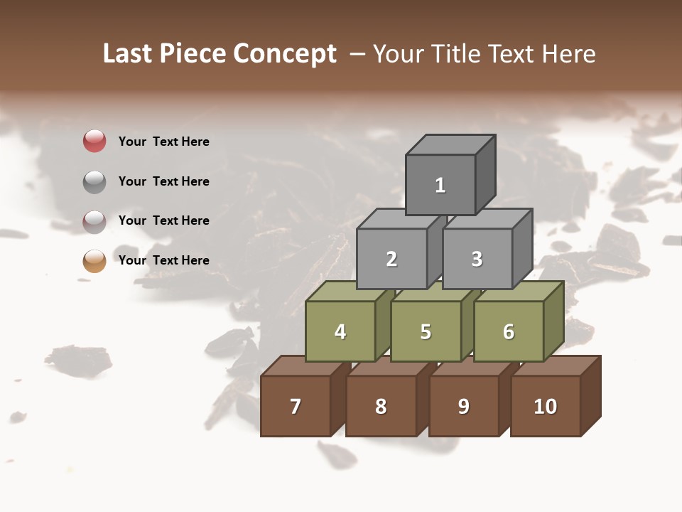 Broken Chocolate Gourmet PowerPoint Template