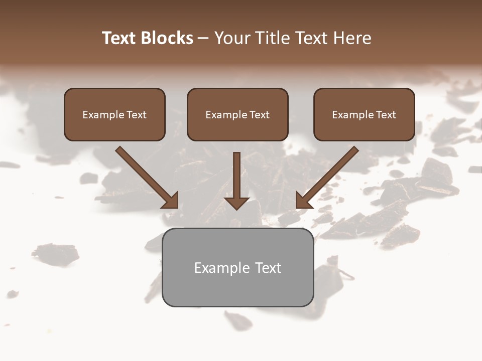 Broken Chocolate Gourmet PowerPoint Template