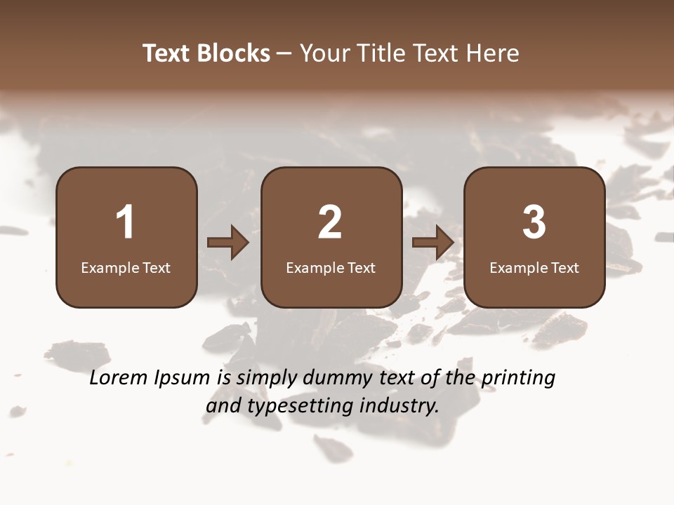 Broken Chocolate Gourmet PowerPoint Template