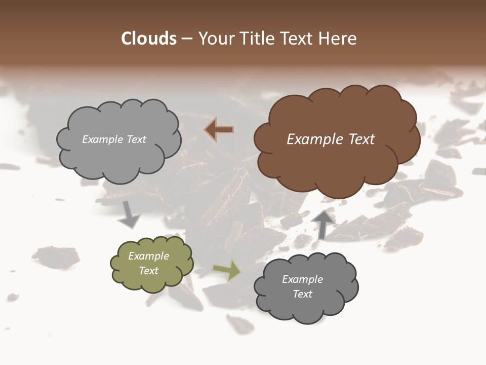 Broken Chocolate Gourmet PowerPoint Template