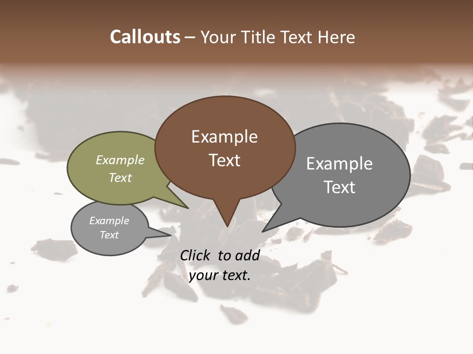 Broken Chocolate Gourmet PowerPoint Template