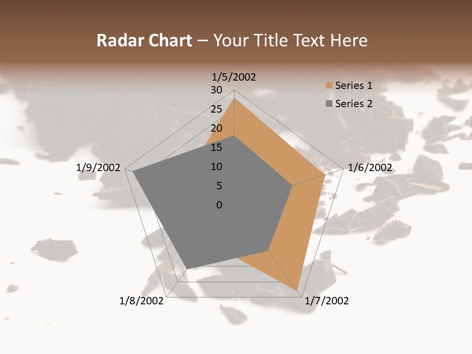 Broken Chocolate Gourmet PowerPoint Template