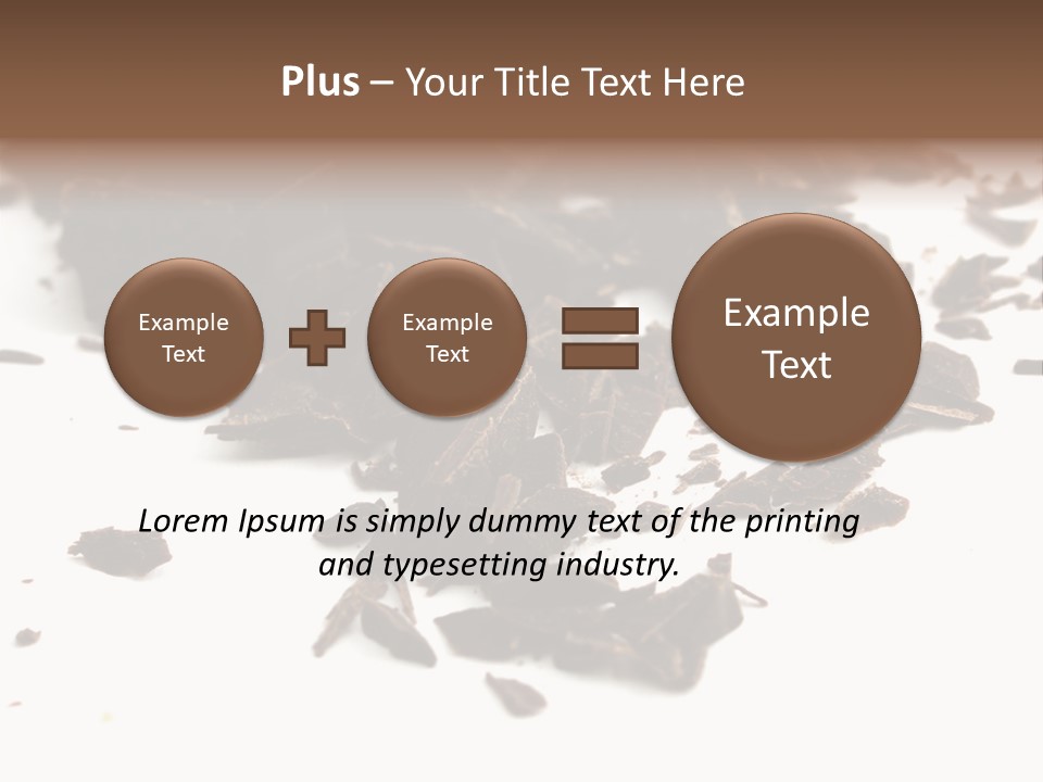 Broken Chocolate Gourmet PowerPoint Template