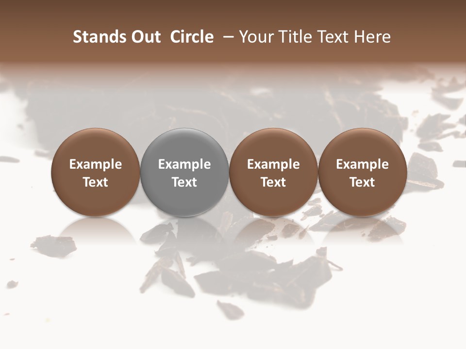 Broken Chocolate Gourmet PowerPoint Template