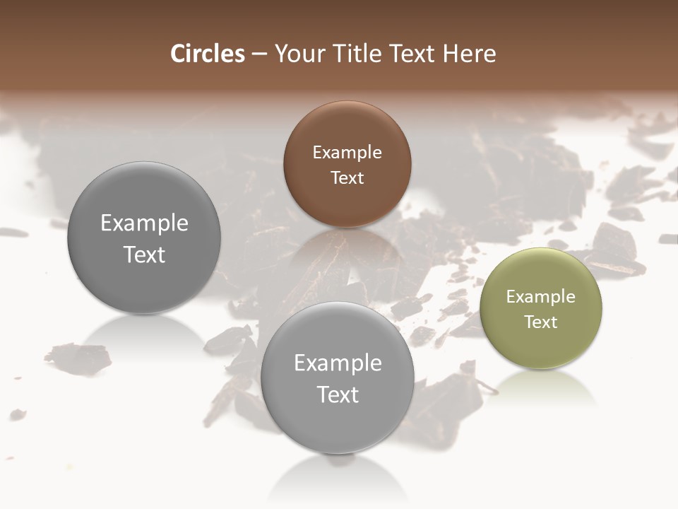 Broken Chocolate Gourmet PowerPoint Template