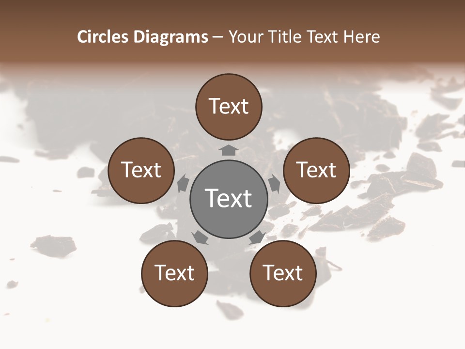 Broken Chocolate Gourmet PowerPoint Template