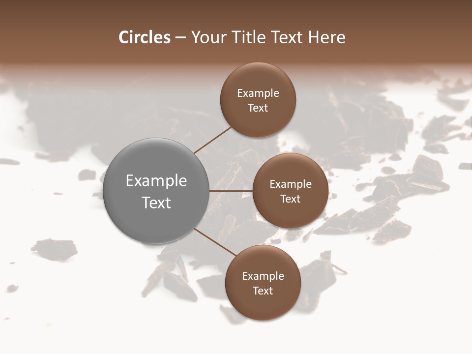 Broken Chocolate Gourmet PowerPoint Template