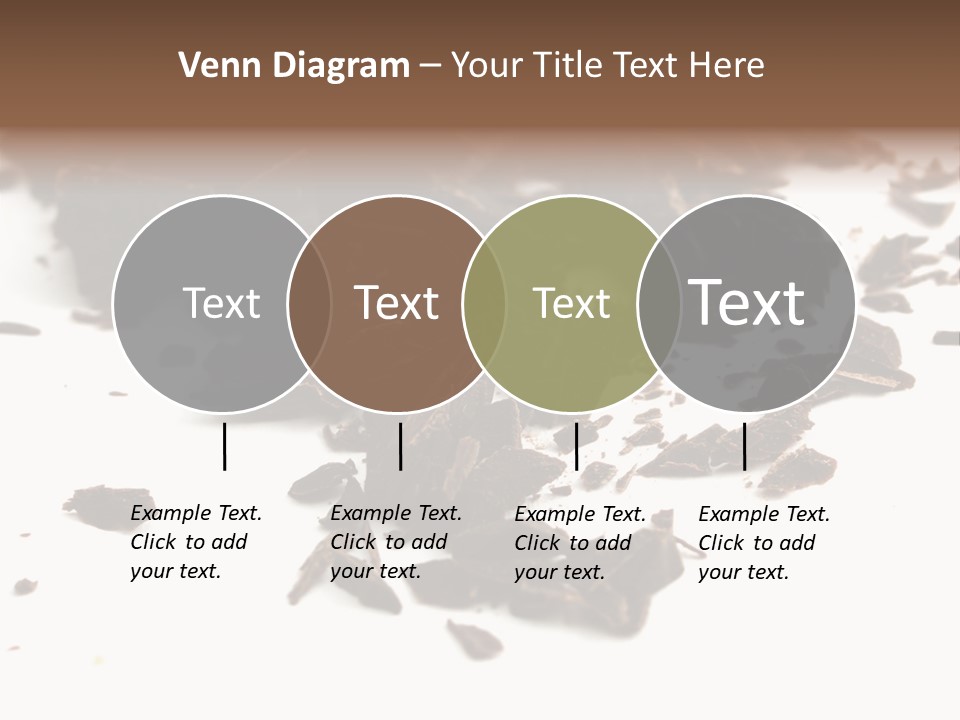 Broken Chocolate Gourmet PowerPoint Template