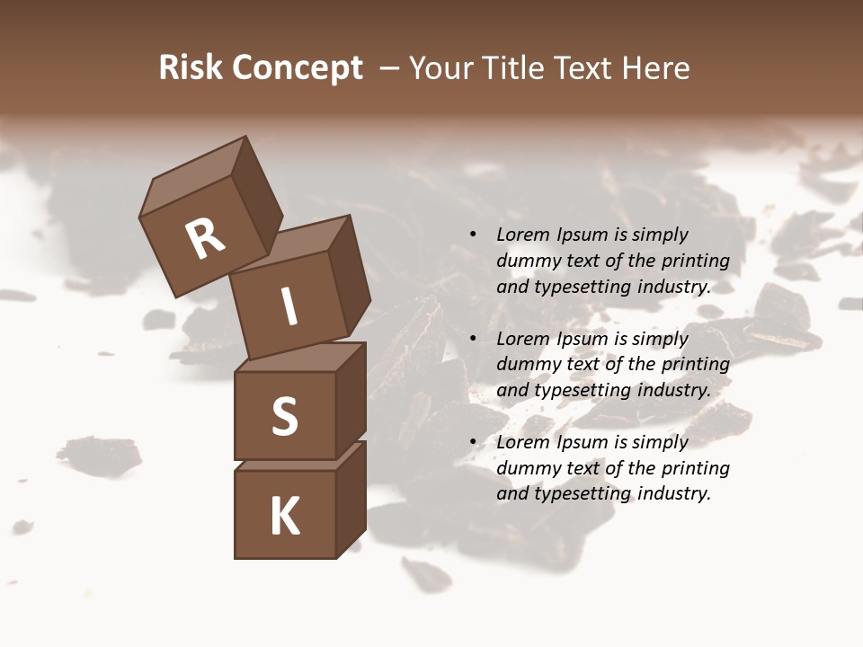 Broken Chocolate Gourmet PowerPoint Template