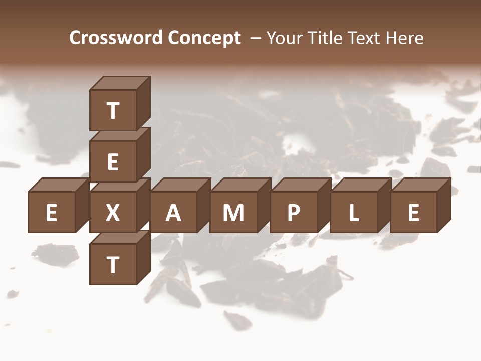 Broken Chocolate Gourmet PowerPoint Template