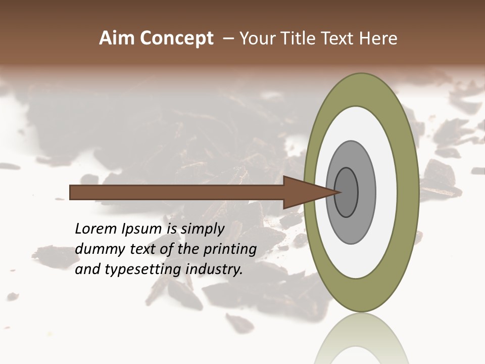 Broken Chocolate Gourmet PowerPoint Template