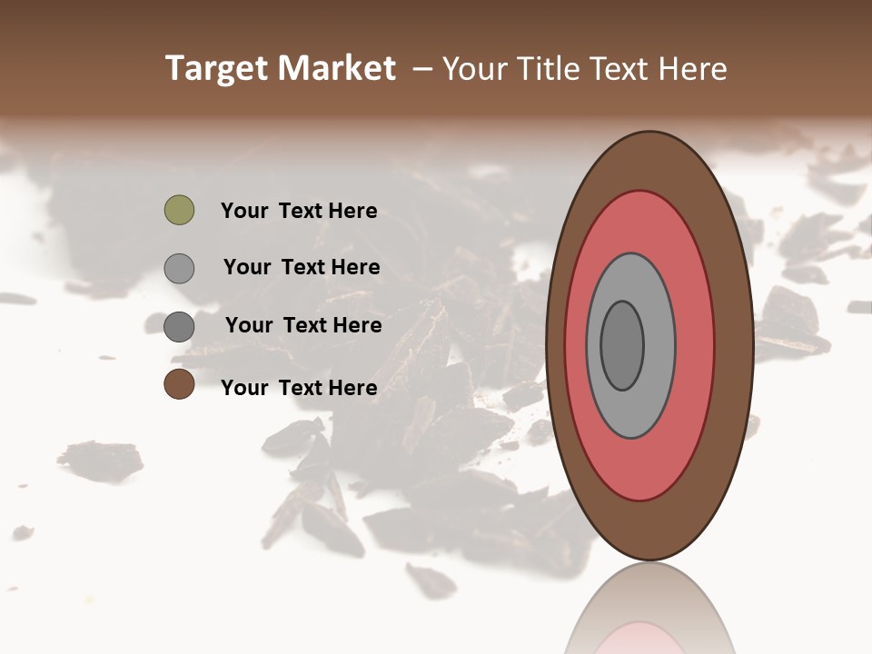 Broken Chocolate Gourmet PowerPoint Template