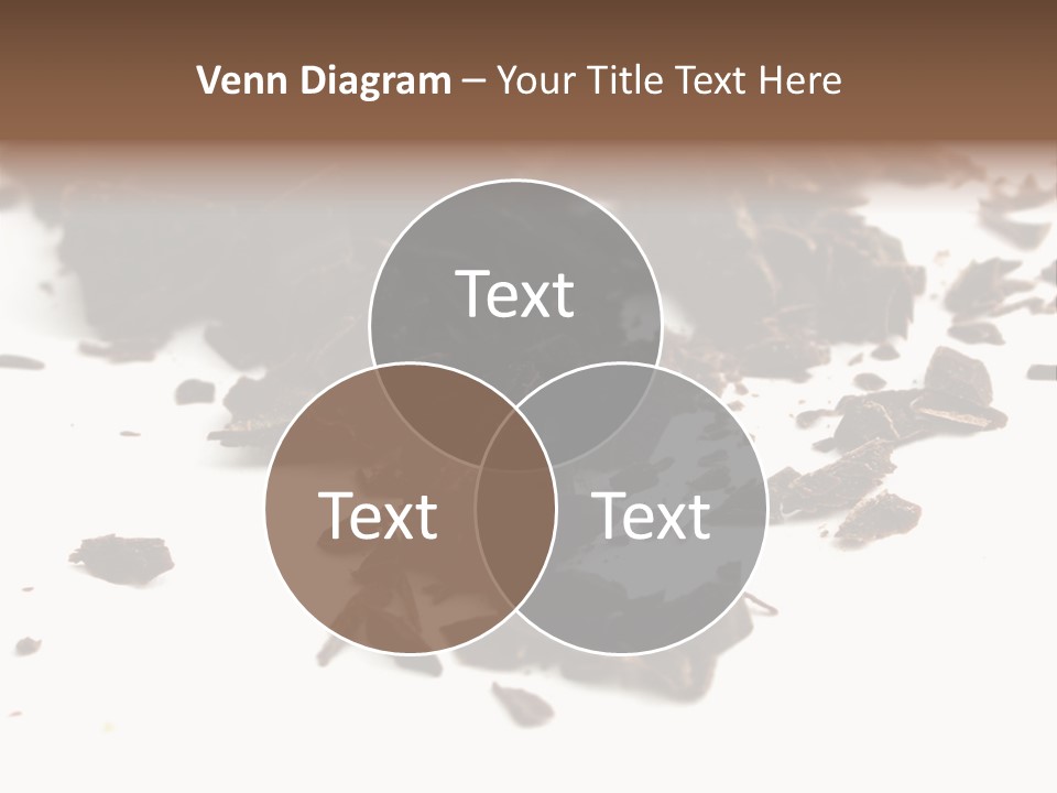 Broken Chocolate Gourmet PowerPoint Template