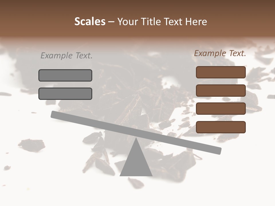 Broken Chocolate Gourmet PowerPoint Template